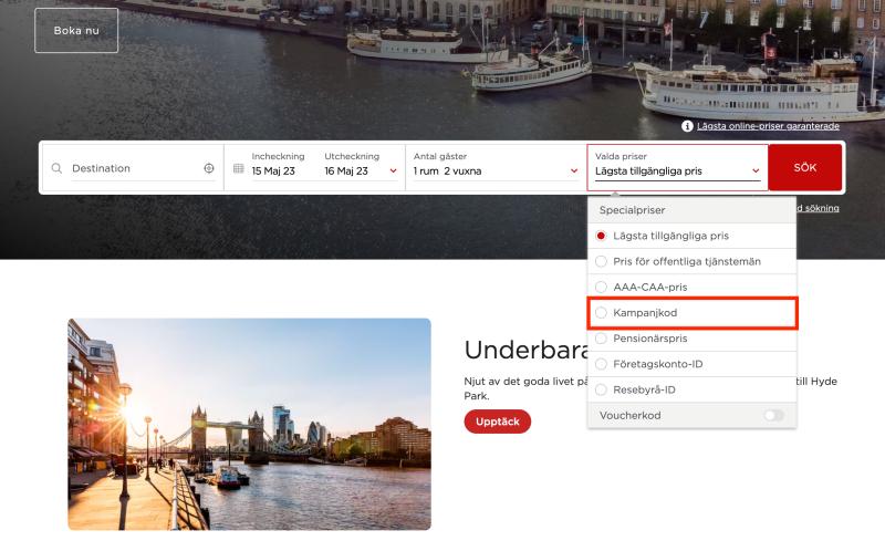 Hur du använder en rabattkod hos Radisson Hotels