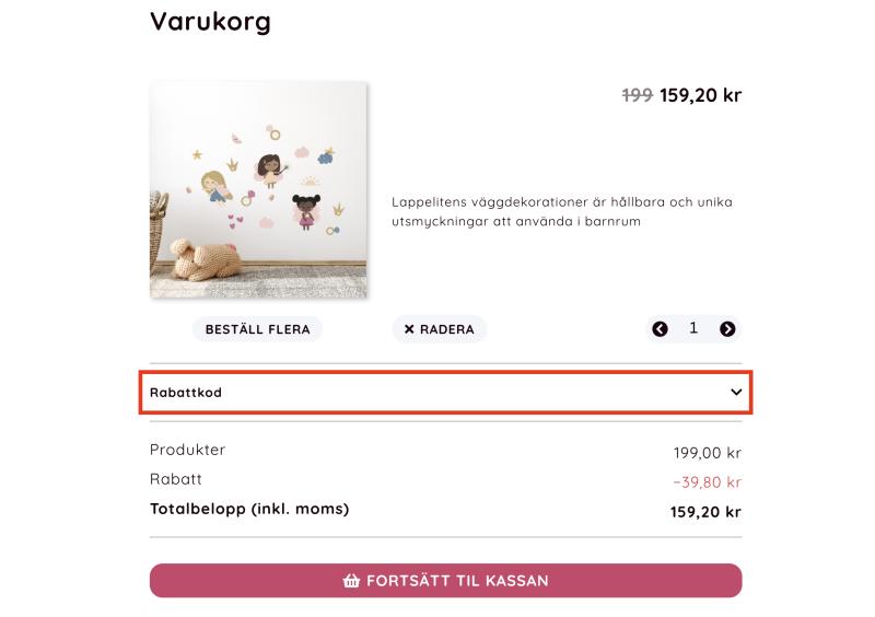 Hur du använder en rabattkod hos Lappeliten