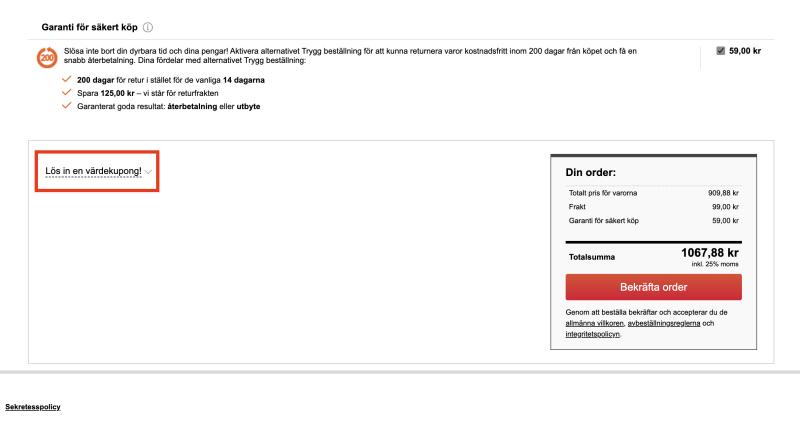 Hur du använder en rabattkod hos Autodoc