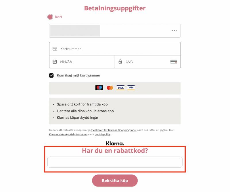 Hur du använder en rabattkod hos Bookie
