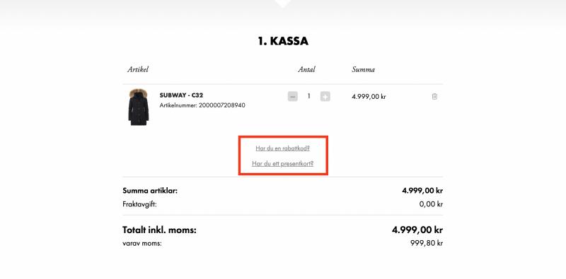 Hur du använder en rabattkod hos Johnells