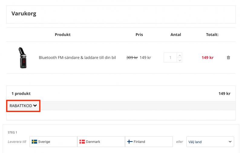 Hur du använder en rabattkod hos eStore