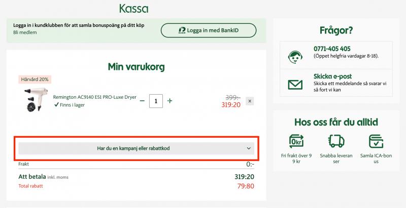 Hur du använder en rabattkod hos Apotek Hjärtat