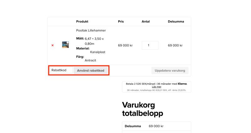 Hur du använder en rabattkod hos Villanytt